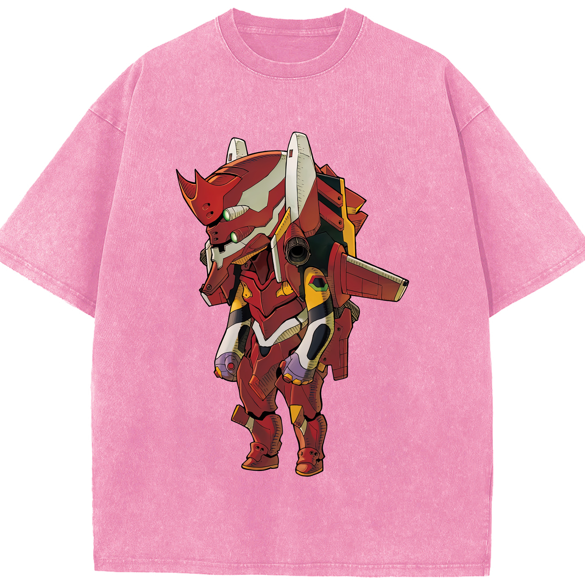 （画像用） EVA 新世紀エヴァンゲリオン 綿100% ヴィンテージ風 半袖Tシャツ（フロントプリント）